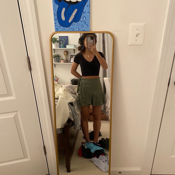 Princess polly green salem mini skirt - Picture 3 of 4